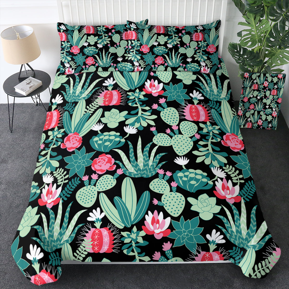 Cute Cactus Flowers Bedding Set Cute Cactus Flowers Bedding Set