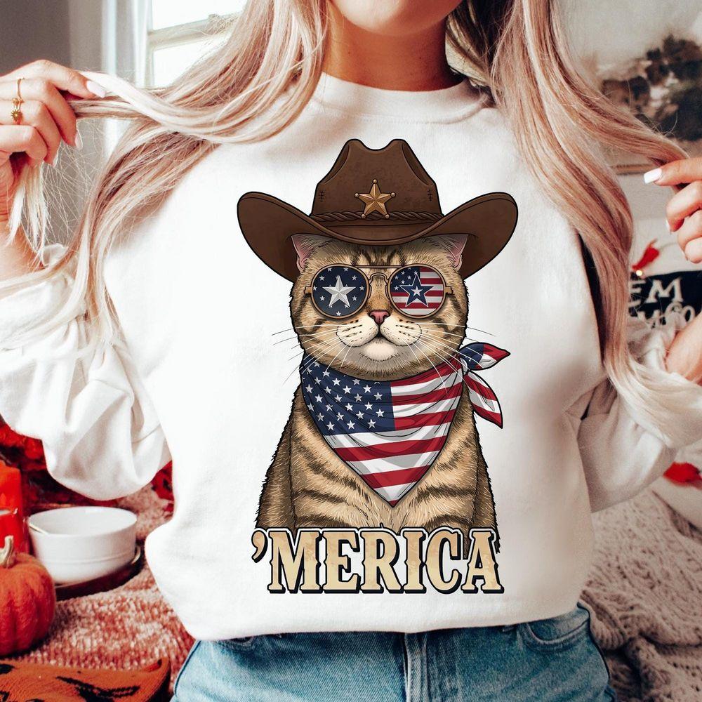 Usa Merica Cat Funny 4th Of July Patriotic Sublimation America Cat Clipart Independence Day Retro Usa Design Tshirt Usa Merica Cat Funny 4th Of July Patriotic Sublimation America Cat Clipart Independence Day Retro Usa Design Tshirt