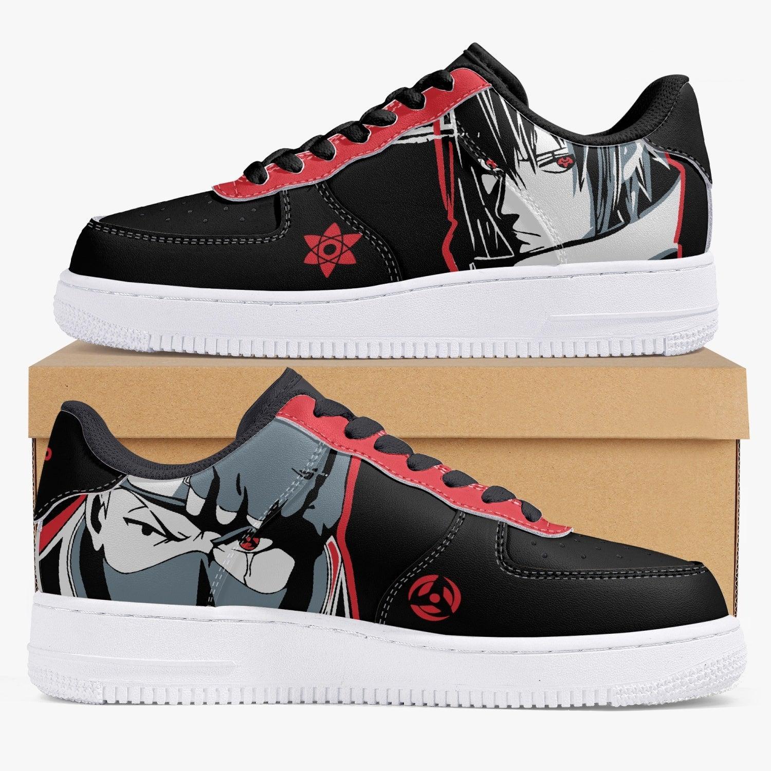 Naruto Shippuden Sharingan Black/Red Air F1 Low Anime Shoes