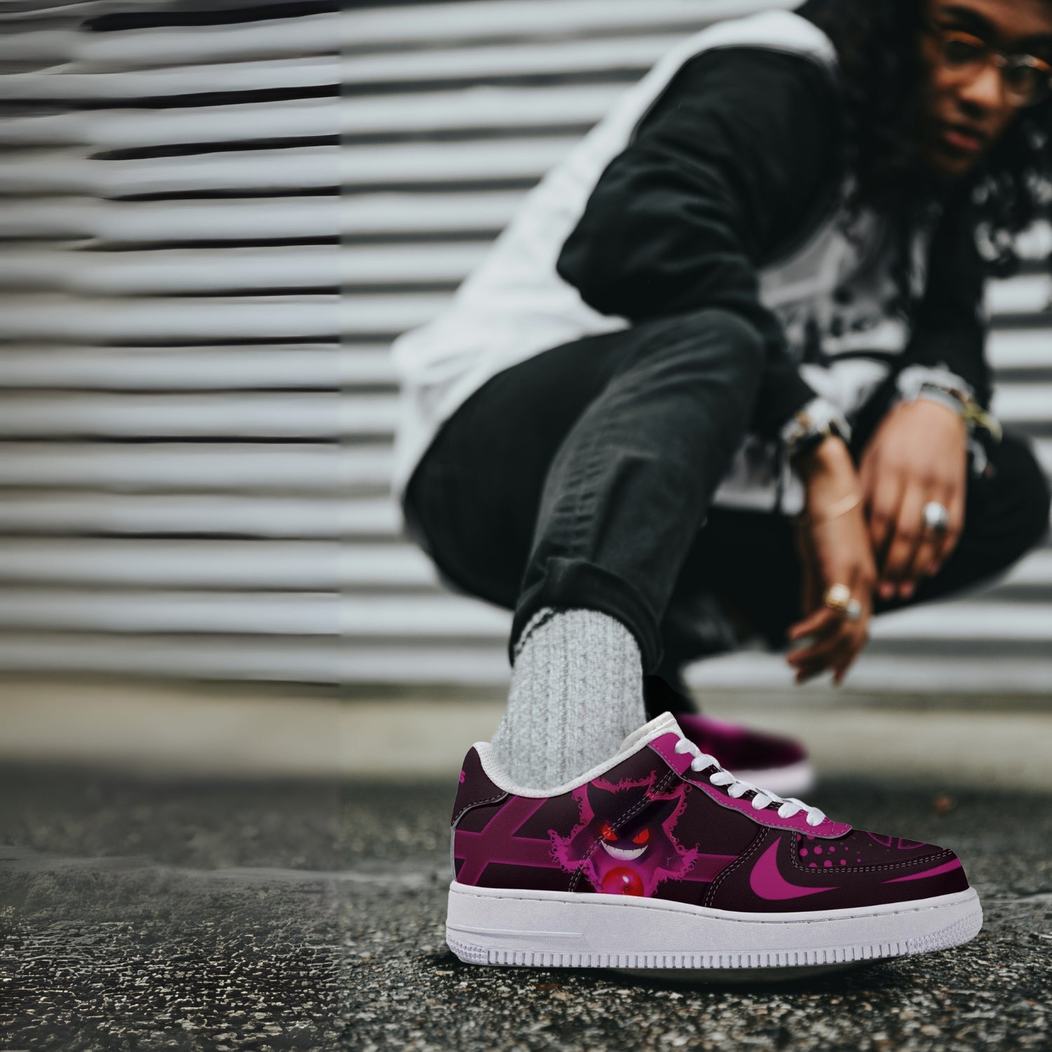 Pokemon Gengar AF1 Anime Shoes